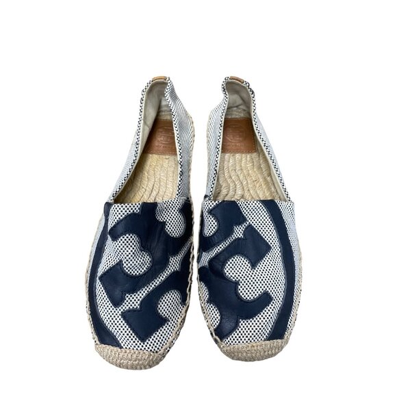 Tory Burch Womens Black white checkered espadrille flats shoes size 7M SKU 9353 - Picture 14 of 14